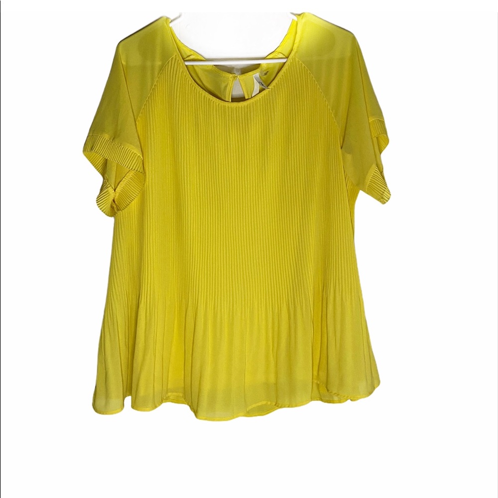 NY Collection Yellow Blouse
